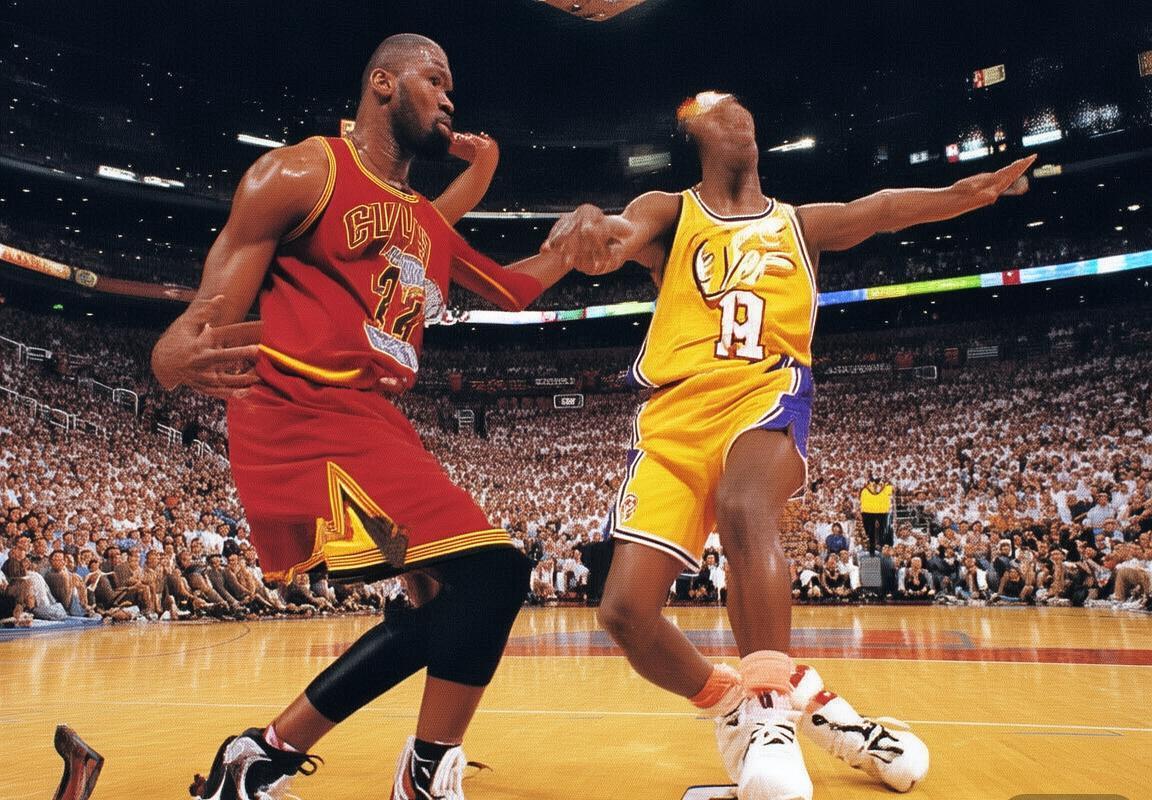 2005年NBA经典对决：勒布朗·詹姆斯与科比·布莱恩特巅峰之战(图1)